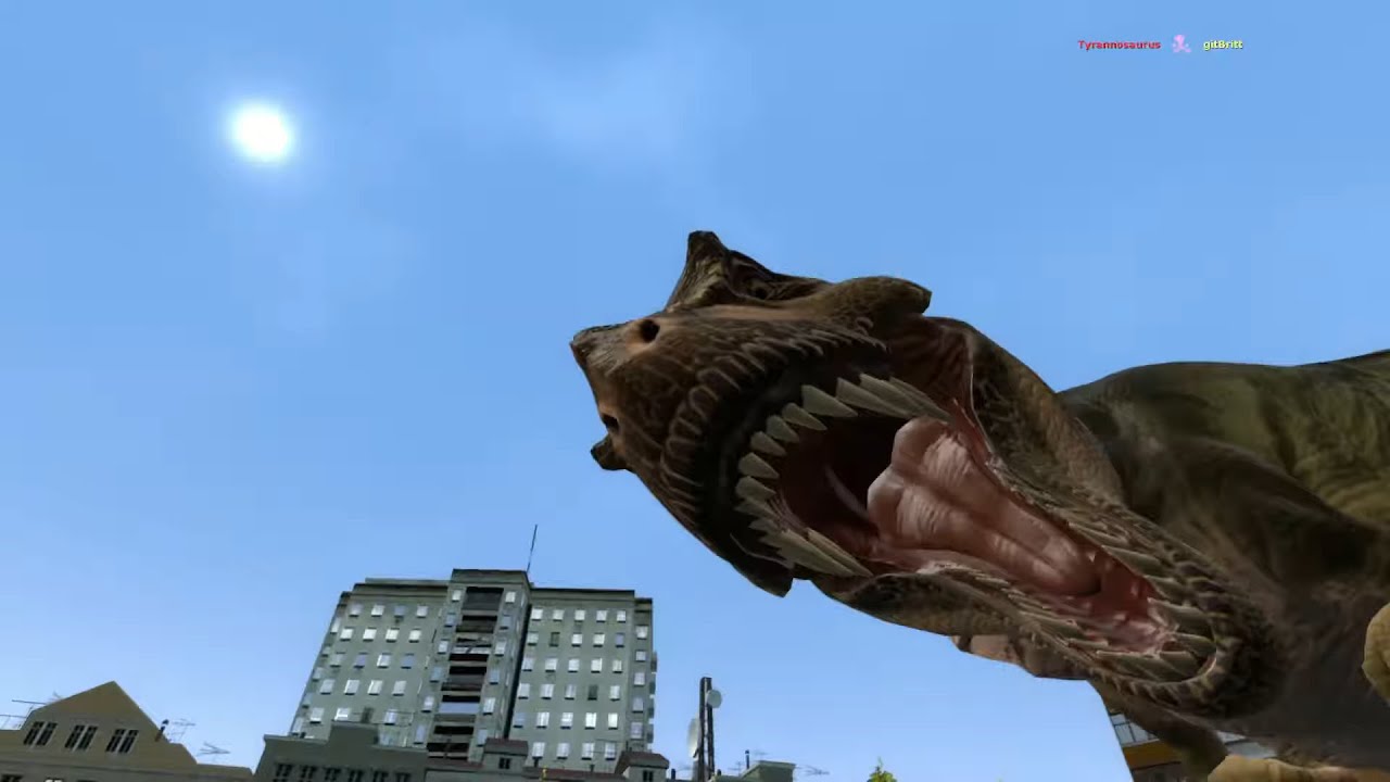 gmod dinosaurs scare me a lot