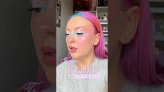 TRANS PRIDE MAKEUP🩷🏳️‍⚧️ #pridemakeup #pridemonth #makeupinspo #makeupshorts #dragrace