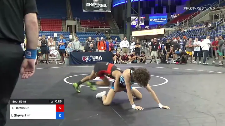 100 Lbs Semifinal - Tyler Garvin, Maryland Vs Isaa...