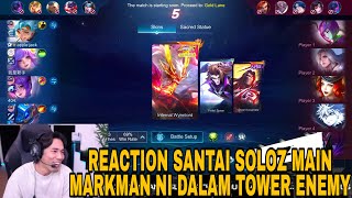 REACTION SOLOZ SANTAI BANTAI ENEMY DALAM TOWER BILA MAIN HERO MARKMAN NI