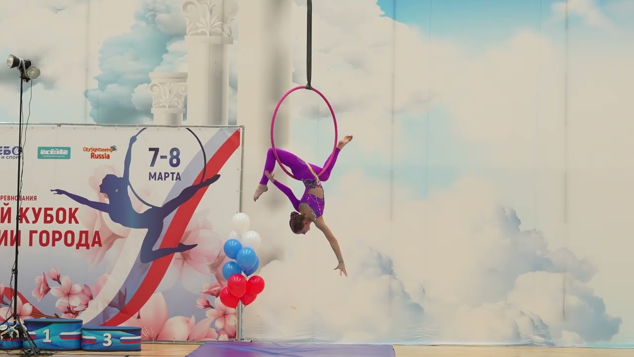 Ксения Берникова, воздушное кольцо - Весенний кубок ОФСОО