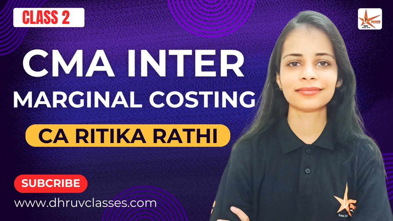 Marginal Costing | CMA / CA Inter Cost Accounting | CMA Inter ...