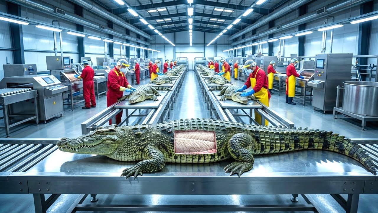 Inside the Crocodile Leather Factory – How Exotic Skins Become $100,000 Luxury Bags (Full Process)