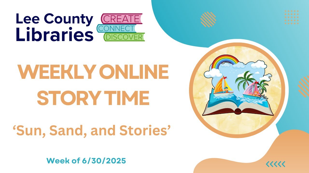 Lee County Libraries Online Story Time 'Sun, Sand, and Stories'