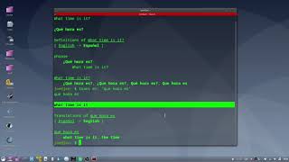 Translate English & Spanish In Linux Terminal With Audio