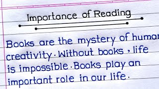 Write An Essay On Importance Of Reading Books In English | Essay On Importance Of Reading |