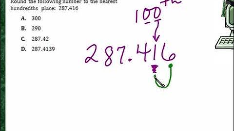 Praxis Application DEC030  Rounding with decimal numbers