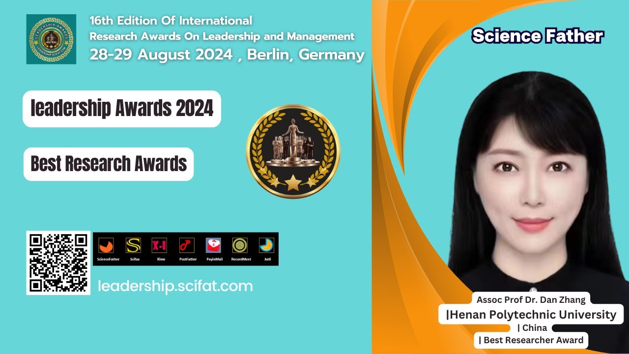 Assoc Prof Dr. Dan Zhang | Henan Polytechnic University  | China | Best Researcher Award