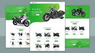 How To Make Bike Website Using HTML & CSS | Full Responsive Multi Page Website Design Step by Step