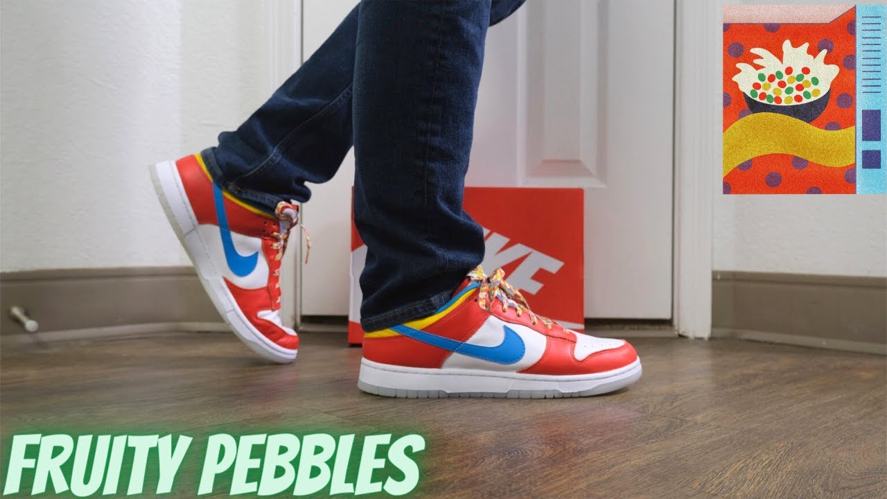 Nike Dunk Low QS: Lebron's Fruity Pebble Dunks - ON FEET review