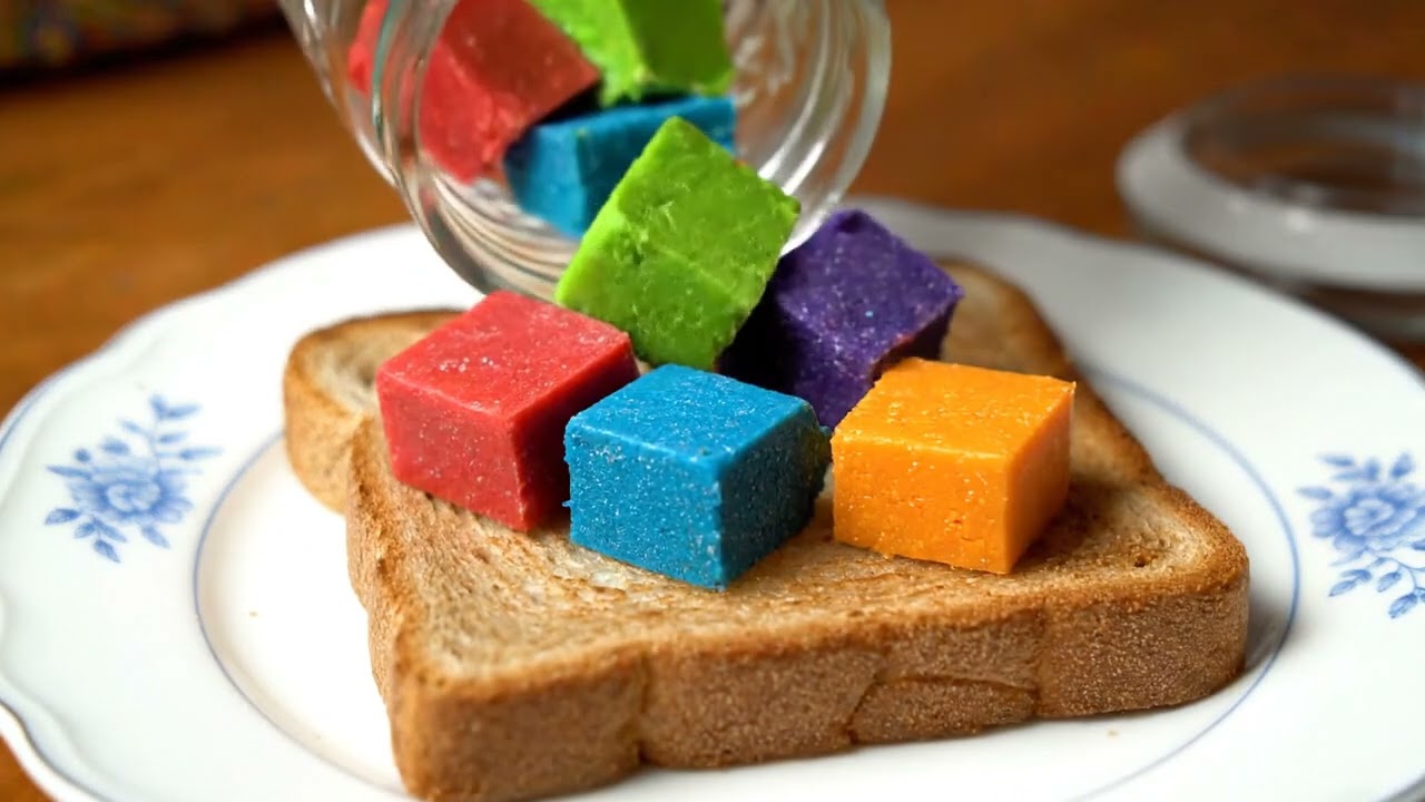 ASMR Plant-Based Butter Spread: Rainbow Butter, Shimmering & Fantastical! What Spread Next? 