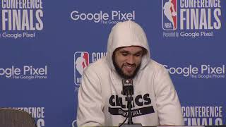 Derrick White Talks ECF Game 6 WIN, FULL Postgame Interview 🎤