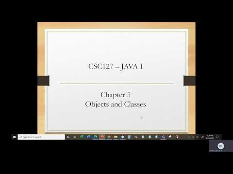 Java I Chapter 5 Class 1 Classes - YouTube