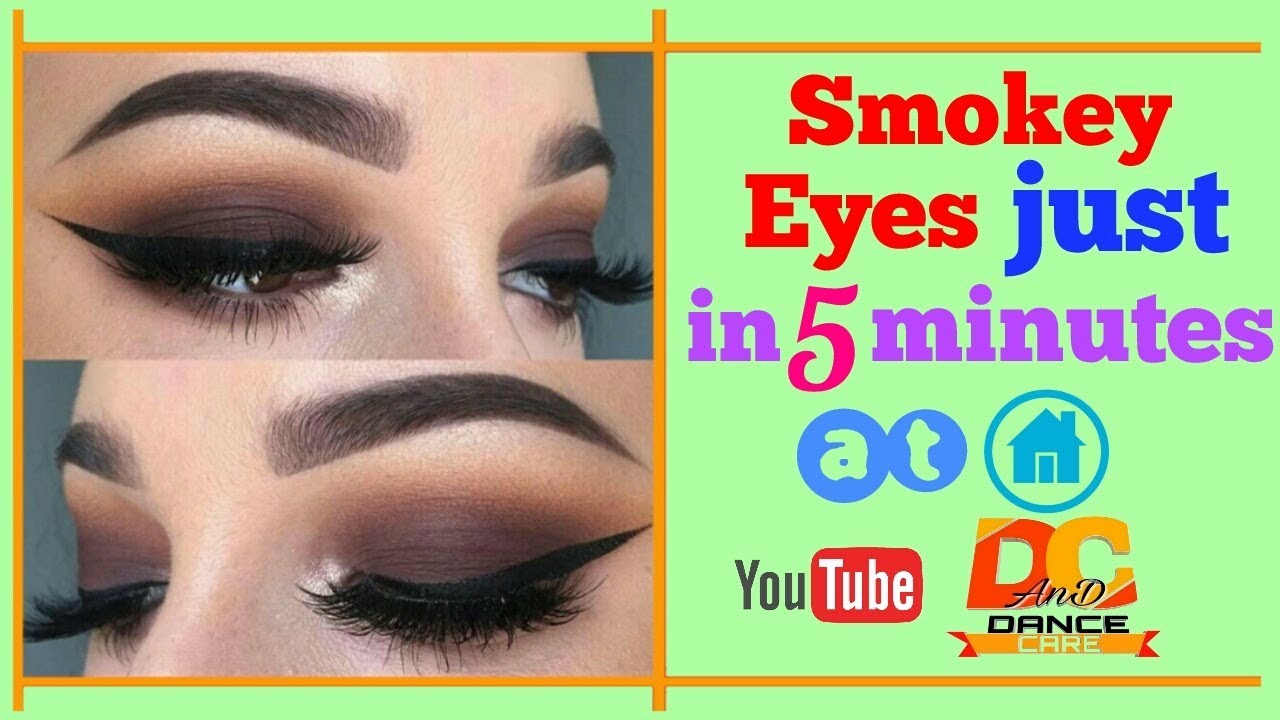 How to make Smokey Eyes just in 5 minutes || at Home || HD_720pix...Hindi/bng. beauty care co
