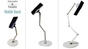 How to make an Adjustable & Rotatable Mobile Stand using PVC pipe sheet