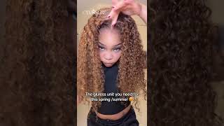a wig?100% human hair, friendly beginners, girl must have it#cynosurehair #blondehighlight #4cedges