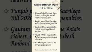 #dailycurrentaffairs#mppscprelims2026#upsc#gautamadani#iitkharagpur#mpsi#vyapam#mpesb#gk#ibpsexam