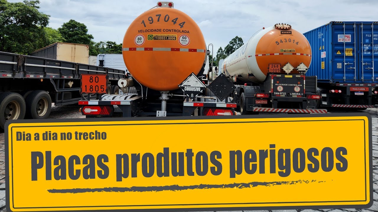 Placas de identificação de produtos perigosos