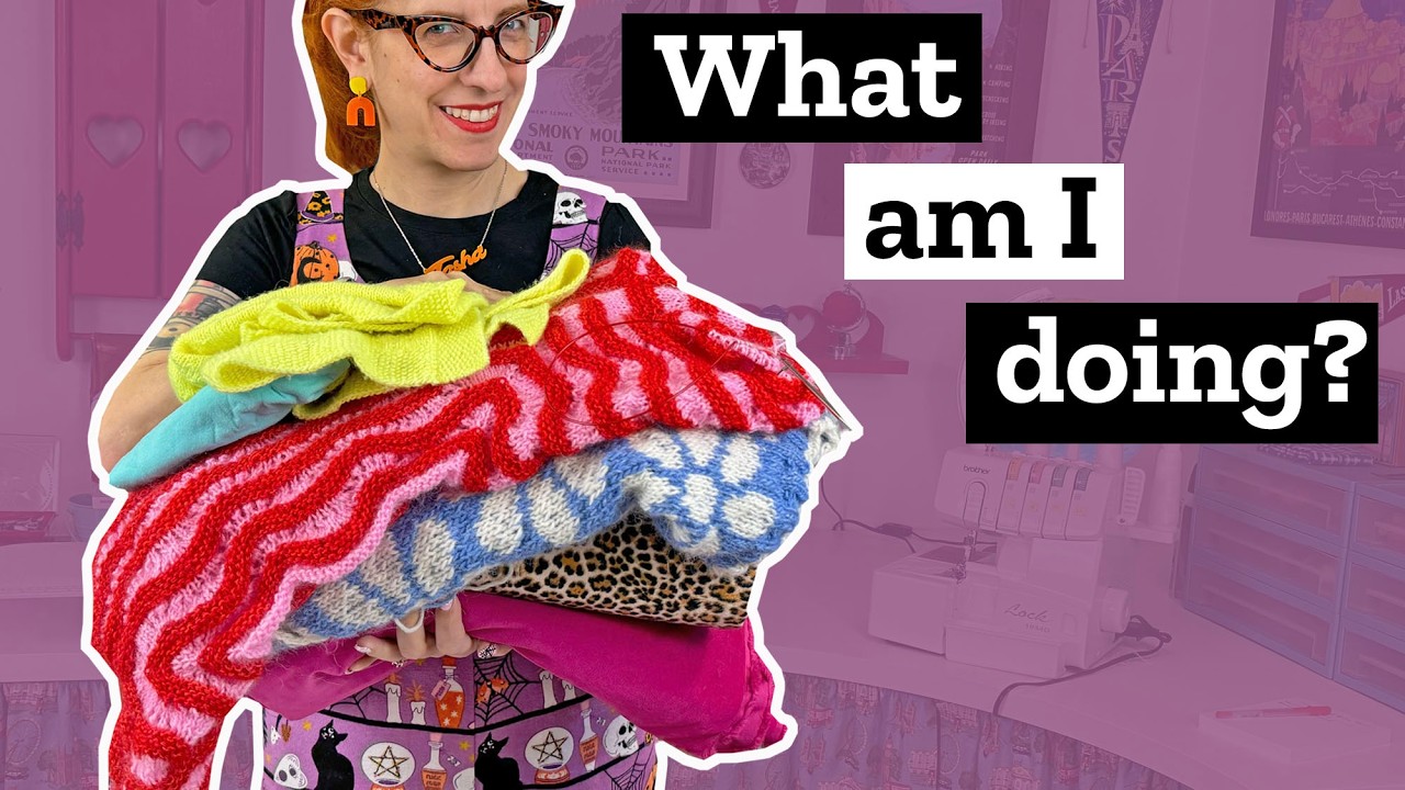 I spent 2 months knitting & sewing on my own, what did I make?!
