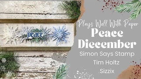 Peace - Diecember Snowflake Rosette