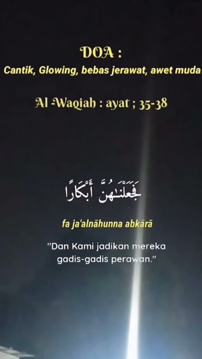 Doa Awet Muda Cantik,Cakep Bebas Jerawat