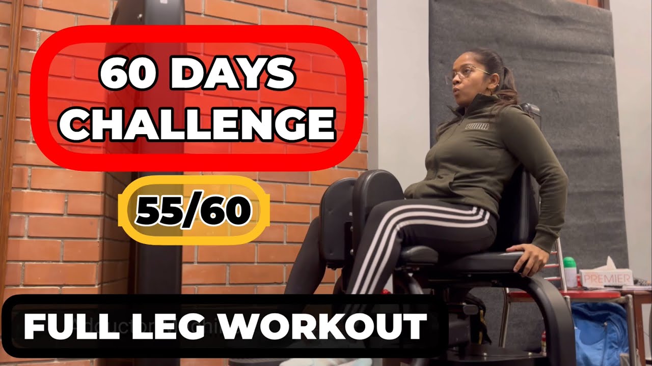 Day 55/60 Leg Workout 🦵🔥 | Heavy Legs Day | Transformation Challenge |@M.KFITNESS_CHALLENGE 