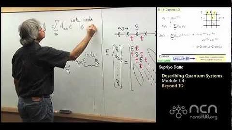 nanoHUB-U Fundamentals of Nanoelectronics II: M1.4 Quantum Systems - Beyond 1D