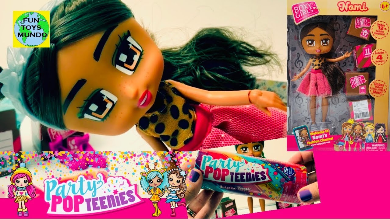 Boxy Girls Doll (Unboxing) and Party Popteenie