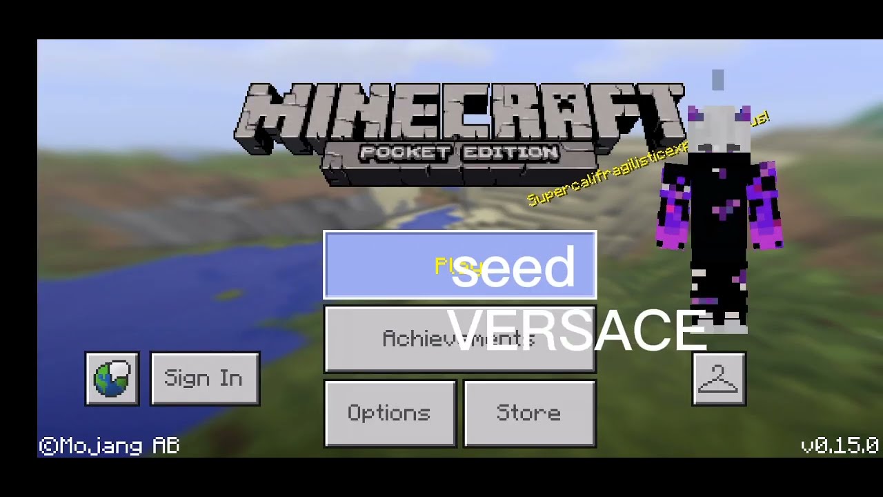 minecraft seed sand village in v0.15.0 - YouTube