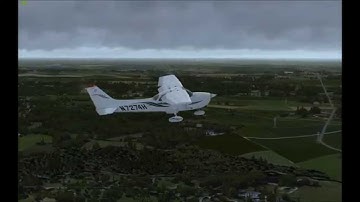 Prepar3d Fly over the Channel (P3D V2.3) - A2A C172