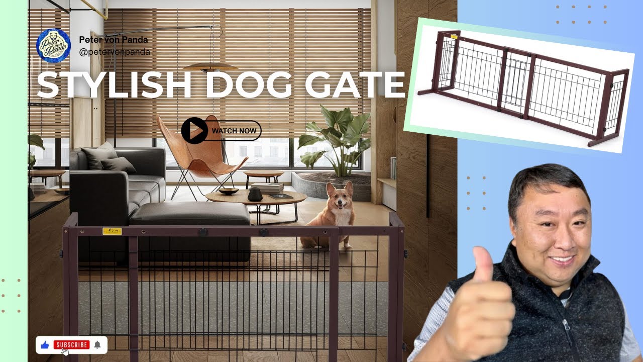 Stylish Wood Dog Gate YouTube