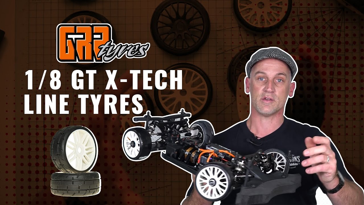GRP 타이어 | 1/8 GT X-Tech 라인 타이어 | #askHearns