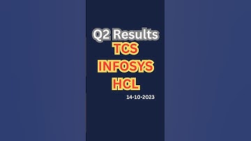 Q2 Results 2023 TCS, HCL, INFOSYS. #shorts #stockmarket #youtubeshorts #investing #shortsvideo