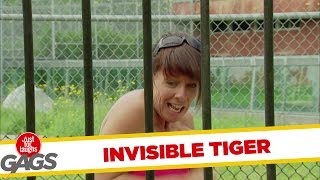 Scary Invisible Tiger Prank