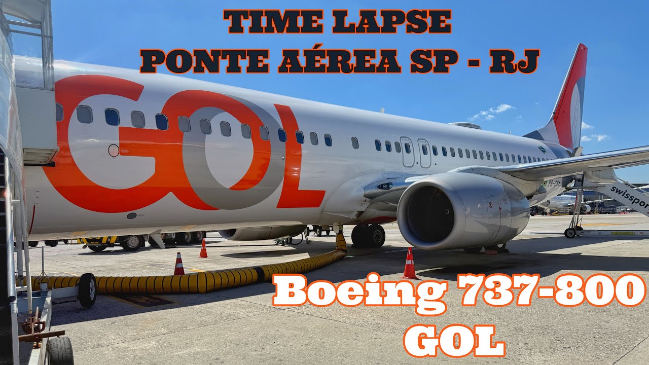ТАЙМЛАПС – Сан-Паулу – Воздушный мост Рио-де-Жанейро / GOL AIRLINES