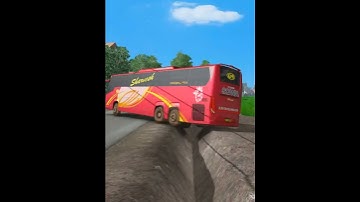 SCANIA bus on pothole🔥😍🔥#shorts