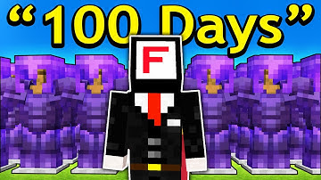 Fake 100 Days in Minecraft Be Like...