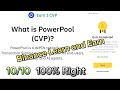 CVP Quize Answer / Binance learn and earn / Earn 3 CVP