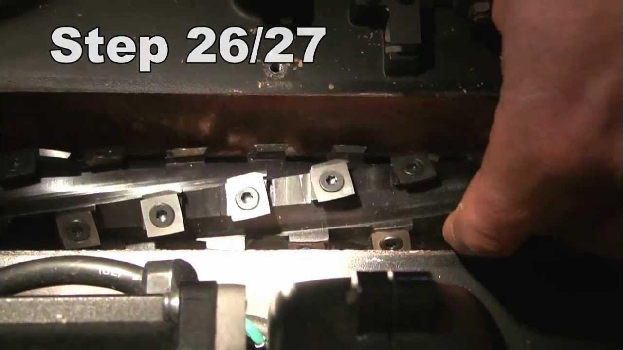 How To Install a Shelix Cutterhead in the DeWalt DW735 Planer YouTube