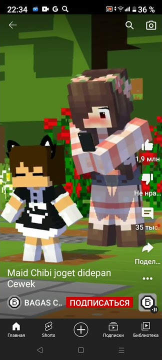 Maid Chibi joget didepan Cewek....)