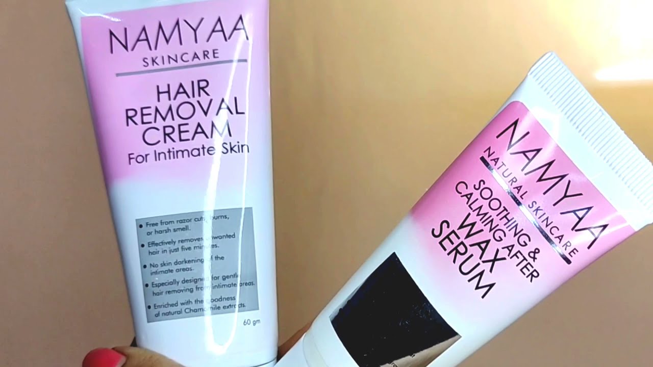Namyaa Hair Removal Cream with Soothing  Calming After Wax Serum 30gm  Free Buy tube of 60 gm Cream at best price in India  1mg