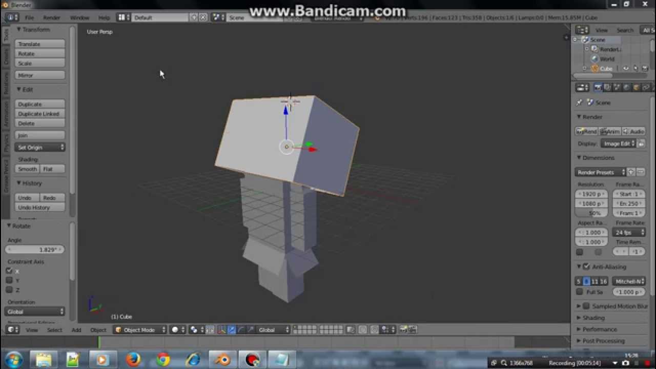 Langkah ke 2 Pembuatan Karakter Danbo Di Blender - YouTube