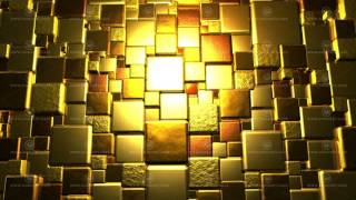 Golden Cubes Background In 4k