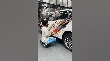 Volkswagen polo tsi wrapped in design sporty red decals partial theme #volkswangenpolo