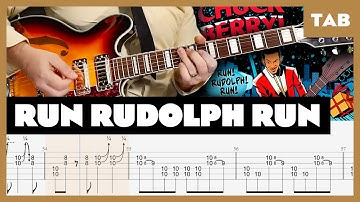 Chuck Berry - Run Rudolph Run - Guitar Tab | Lesson | Cover | Tutorial | Airline