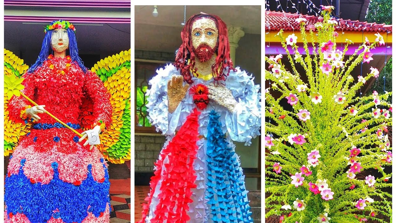 St. Joseph church karuvannur /pindi Decoration ideas /flower making /pindi perunnal flower