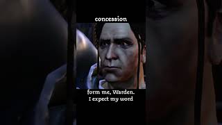 concession — Dragon age : Origins dialogue scene