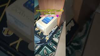 bass vs crash test 🤣 till the end🎧 #speaker #diy #custom #music #bass #subwoofer #sony #amthanhbai