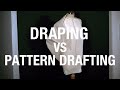 【DRAPING vs PATTERN DRAFTING】 Advice for people who want to learn pattern making 【PROS and CONS】