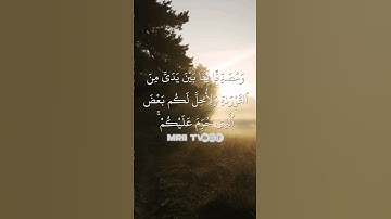 ماهر المعيقلي - سورة آل عمران ( برواية حفص عن عاصم ) الأية 50